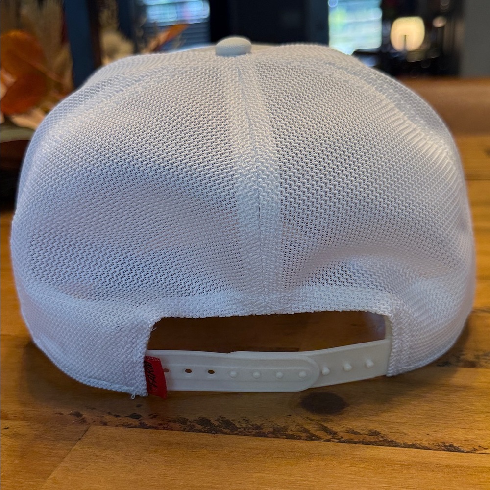 Goorin Bros.White Trucker Hat with Obvio Patch - Picture 3 of 7